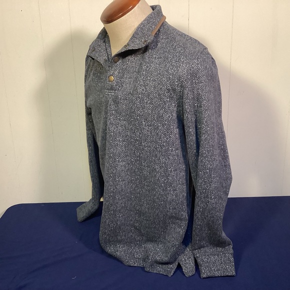Arrow Herringbone snap front pullover fleece mens size medium - Picture 6 of 12